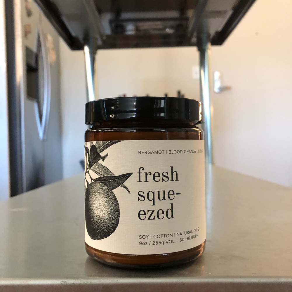 9oz candle smells like volcano from Capri Blue